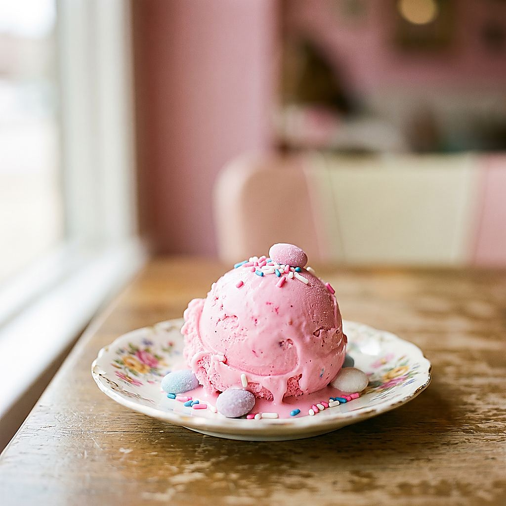 Bubblegum ice cream scoop